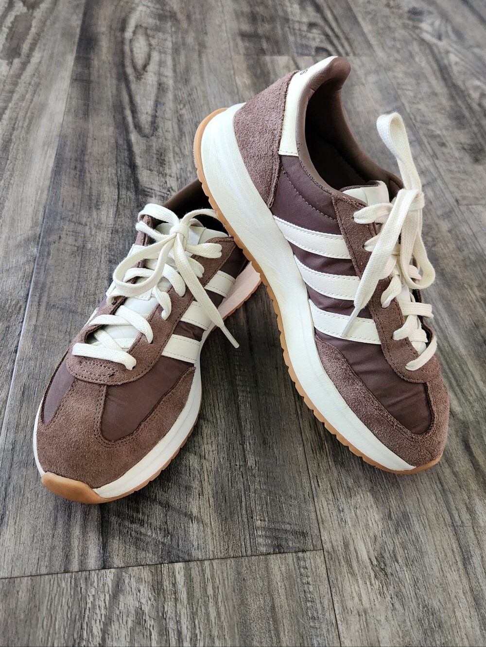 Adidas Run 70s 2.0 Earth Strata Cream Trim Brown Suede Runner Sneakers